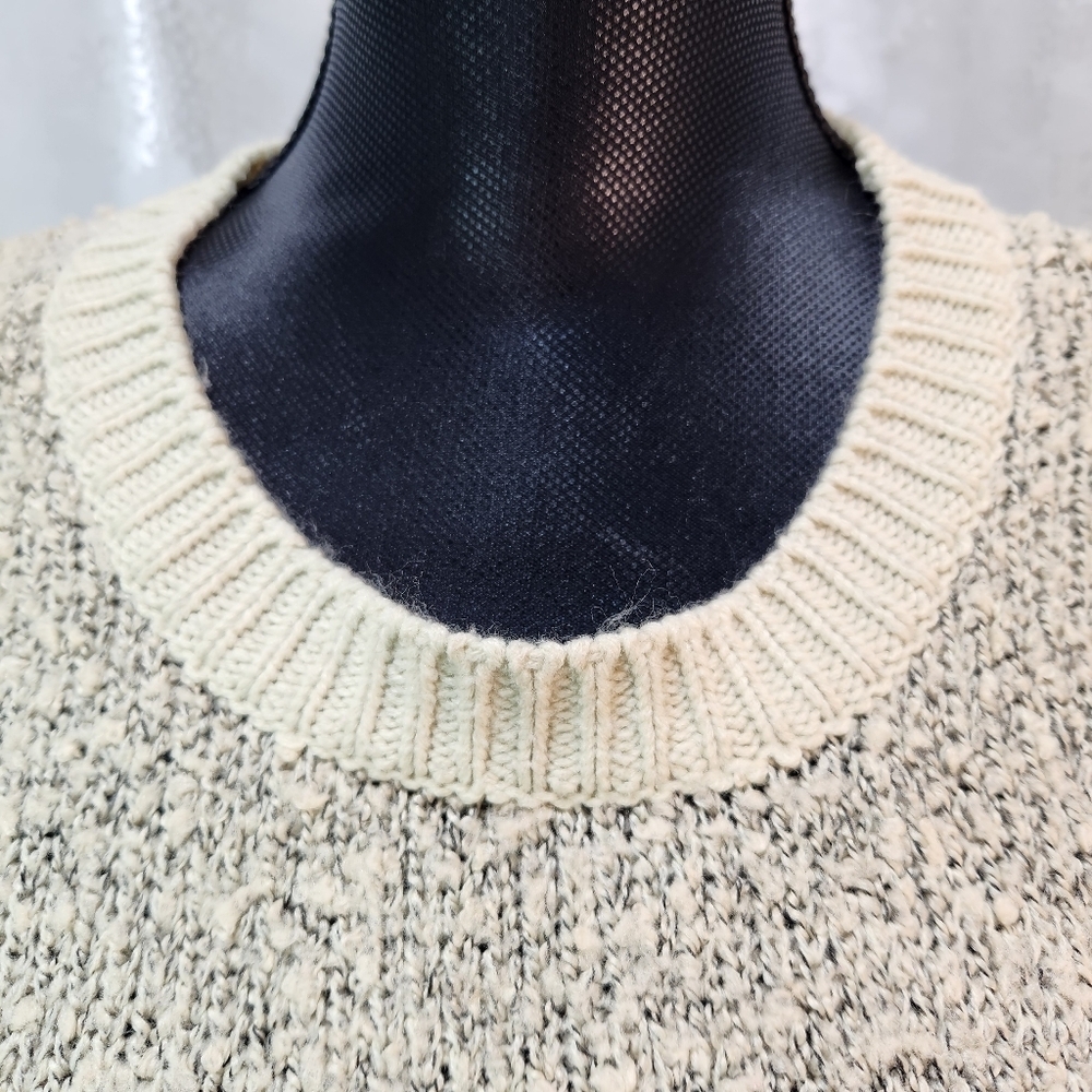 Cabin Stripe Chenille Oatmeal Heather BLUENOTES Knit Sweater (XL) - Picture 7 of 11